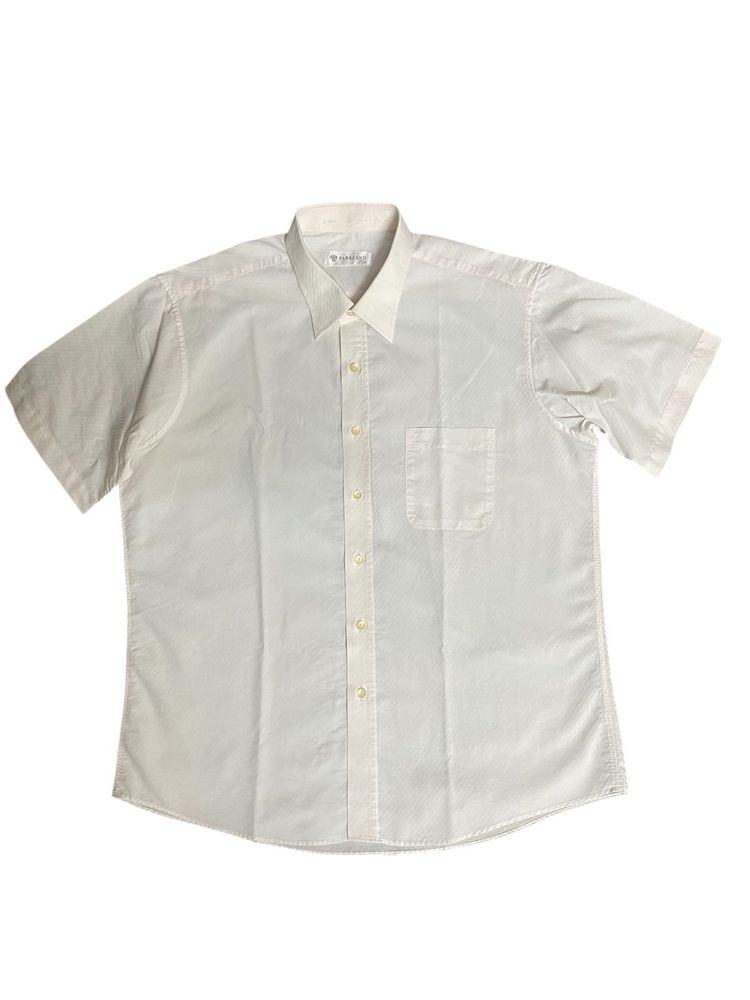 Men's White Short Sleeve Shirt