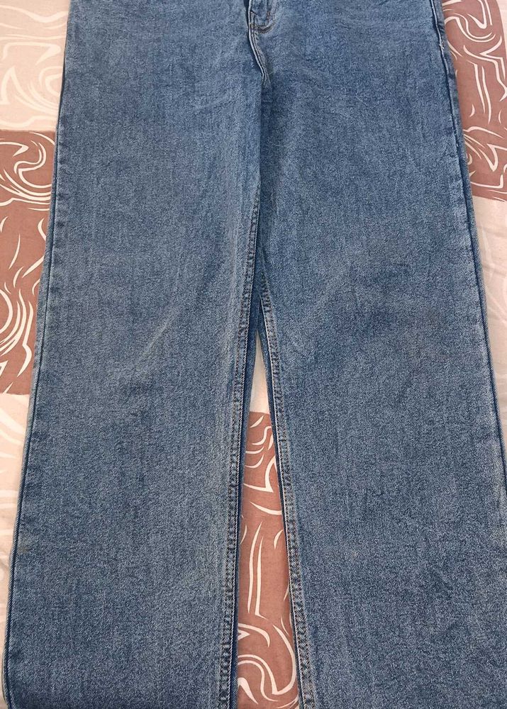 Wide Leg Denim Jeans
