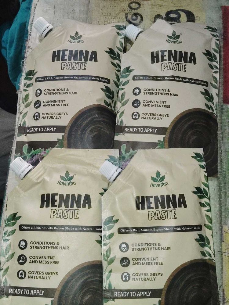 Havinthia Henna Paste - 4 Packs