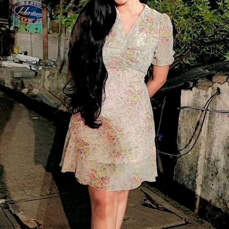 Floral Print Mini Dress