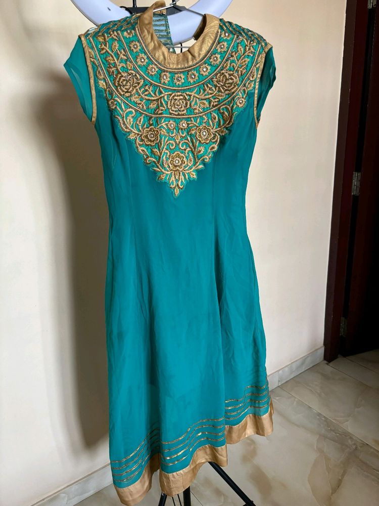 Beautiful Work Kurta Set With Inner And Sharara