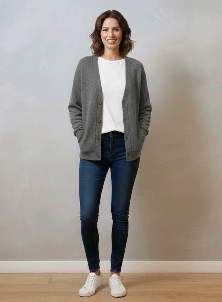 Classic Gray Cardigan