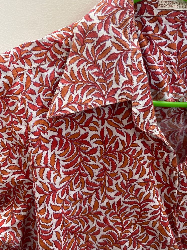 Printed Fabindia Wrap Around Top