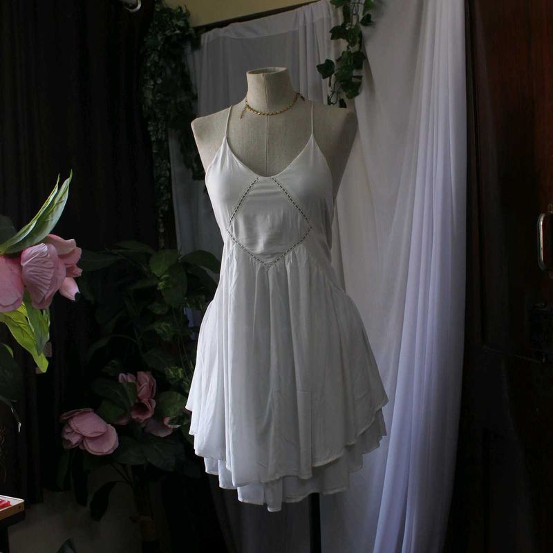 Forever 21 White Flowy Dress