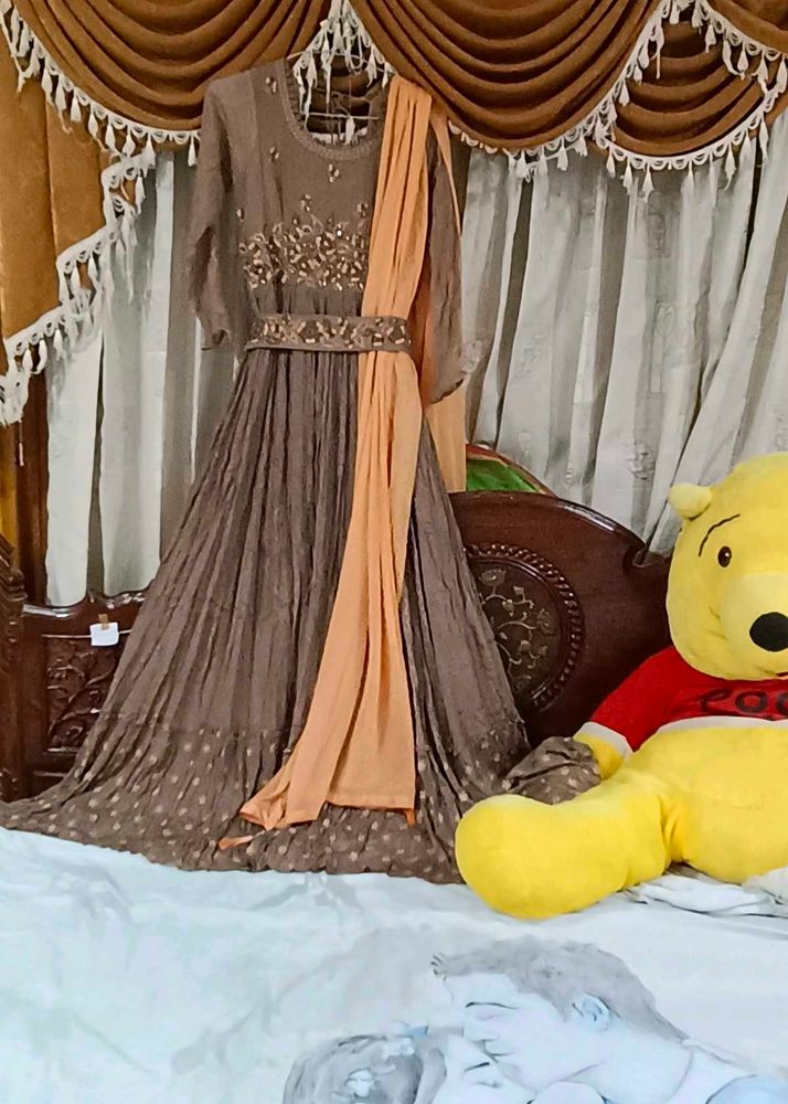 Designer Gown With Belt