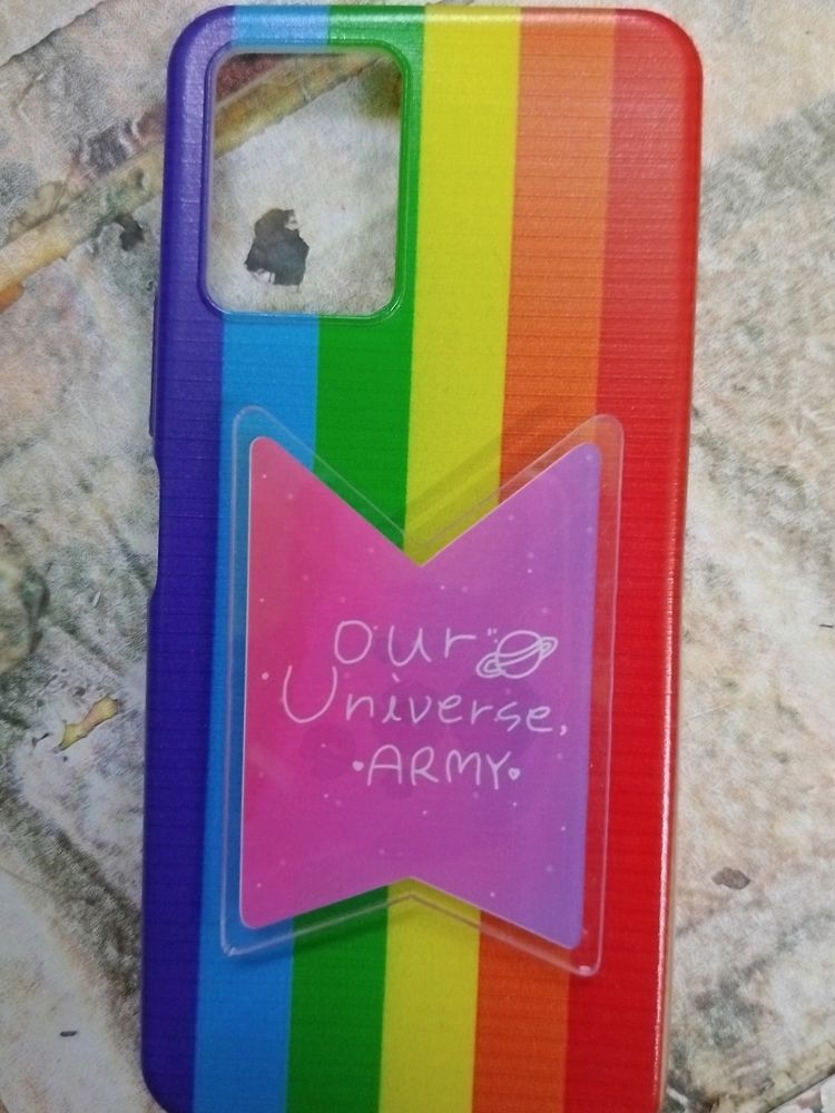 Vivo Y21 Phone Cover With BTS Pop socket