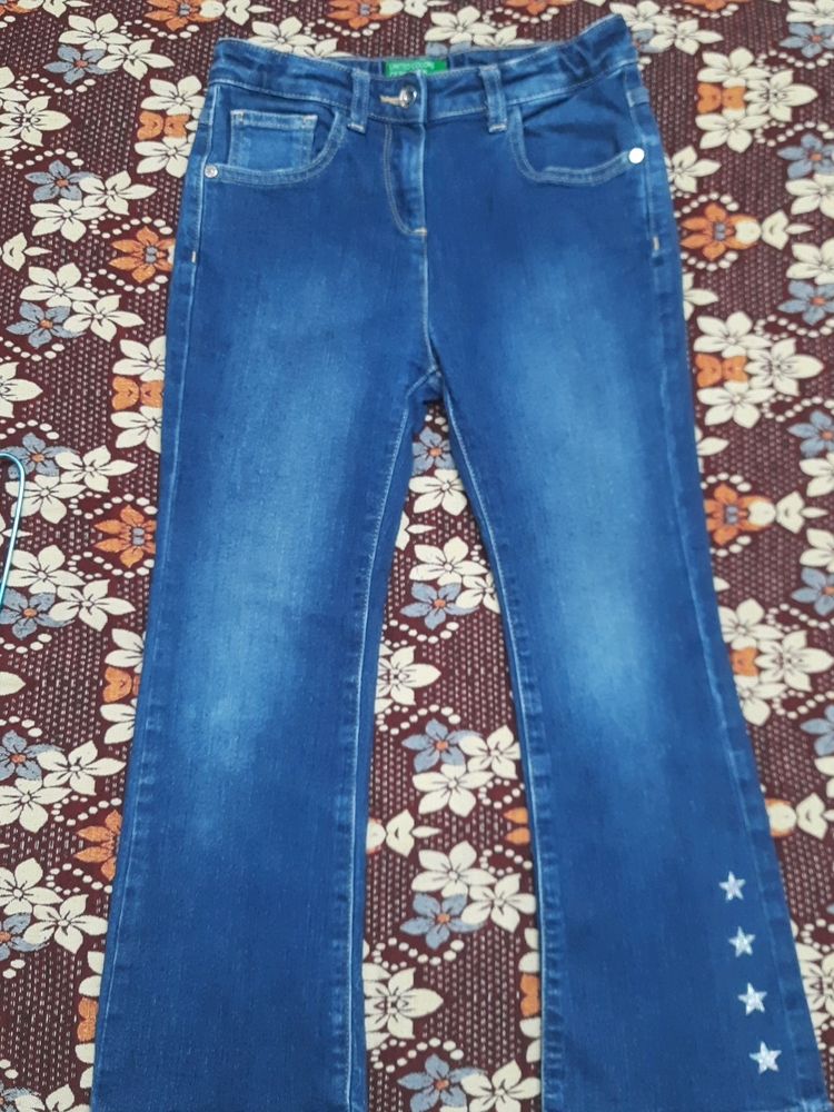 Benetton Star Flare Jeans For Kids