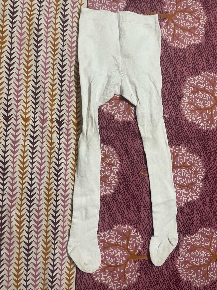 Baby White Leggings stockings