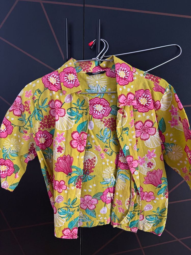 Floral Print Crop Top