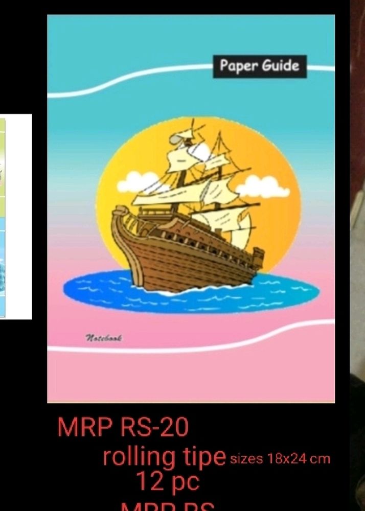 Dc Notebook Size 18x24 Cm 1pc MRP Rs-20/ 12pc MRP Rs 240