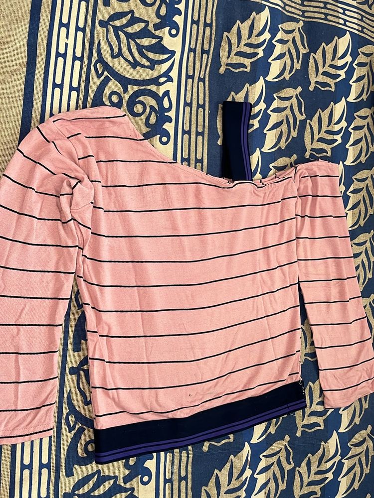 Pink One Sided Top….