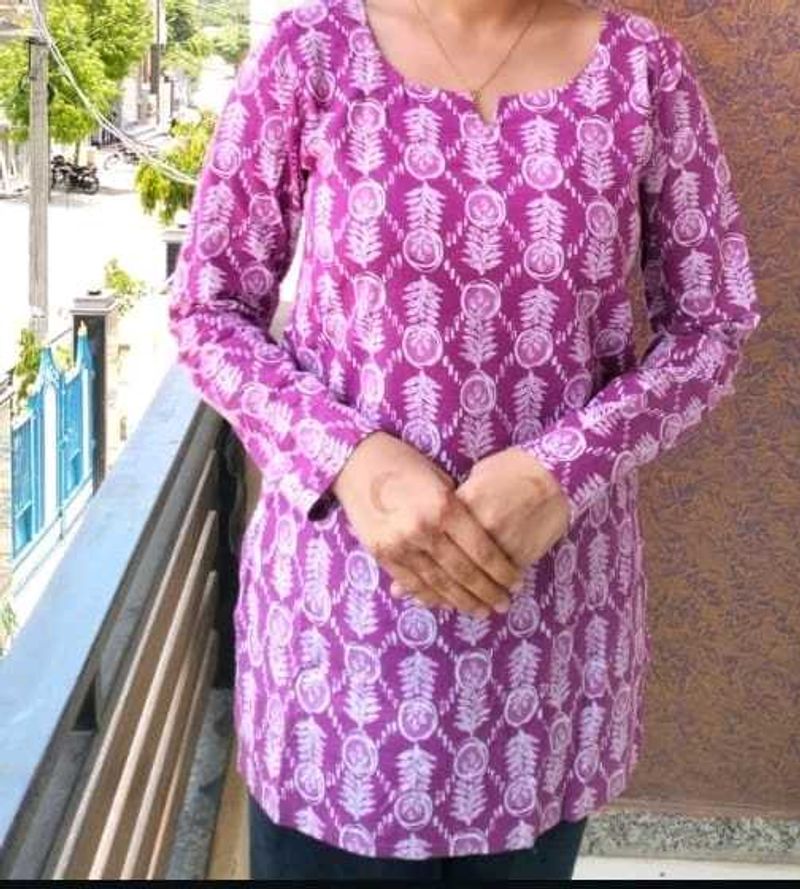 Purple Printed Tunic