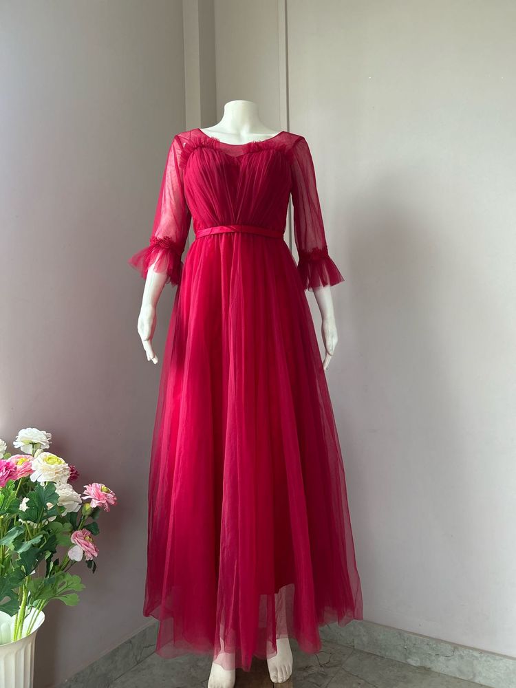 Luxe Maroon Gown