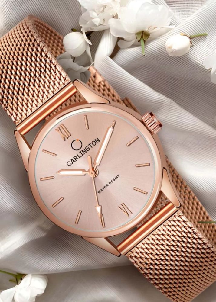 Carlington Rose Gold Watch