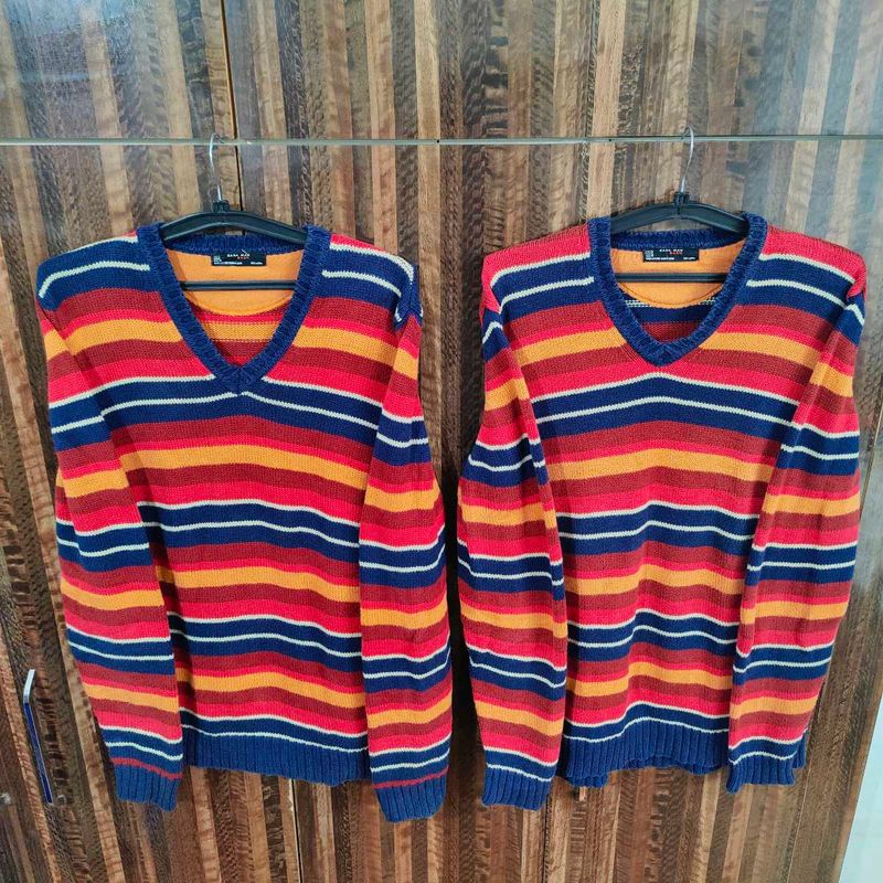 Zara Couple Pullovers Combo - Chest 44