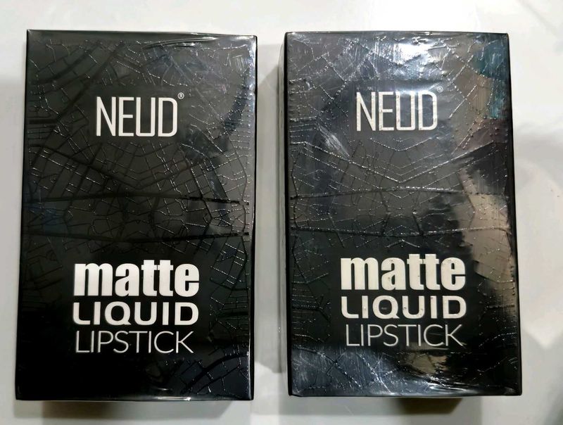 Neud Matte Liquid Lipstick Combo ( Brown + Mauve)