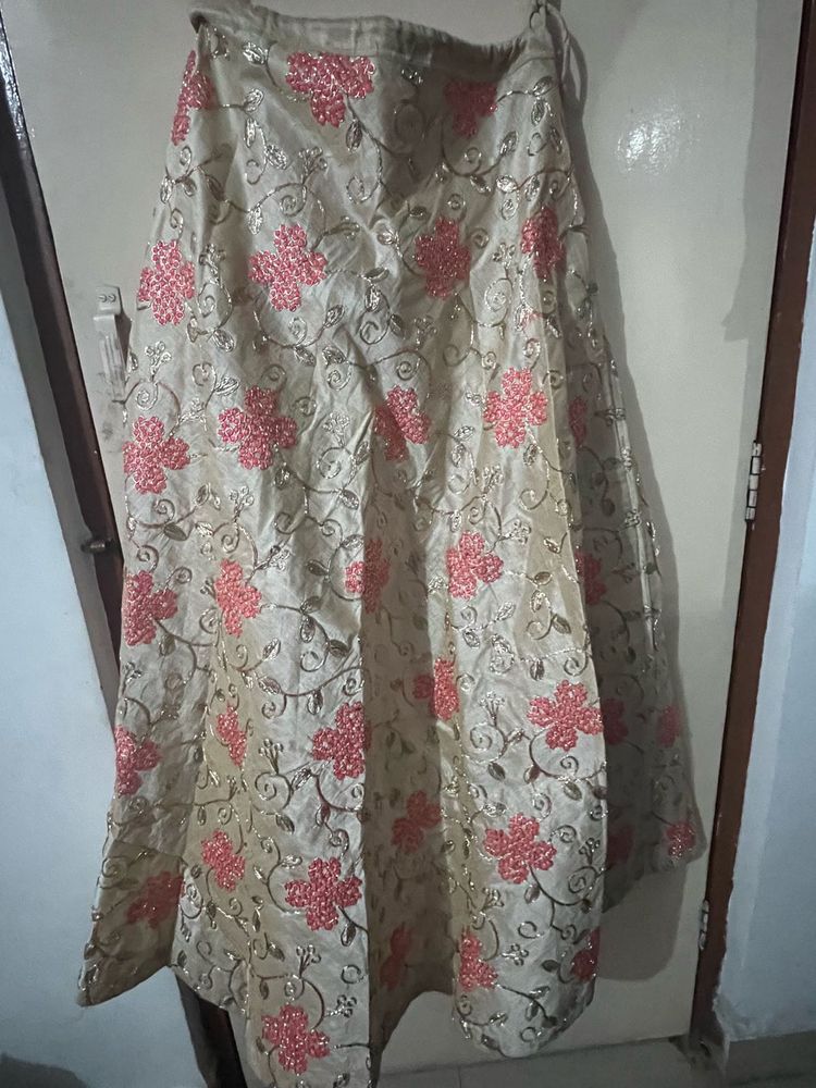Floral Embroidered Lehenga Skirt