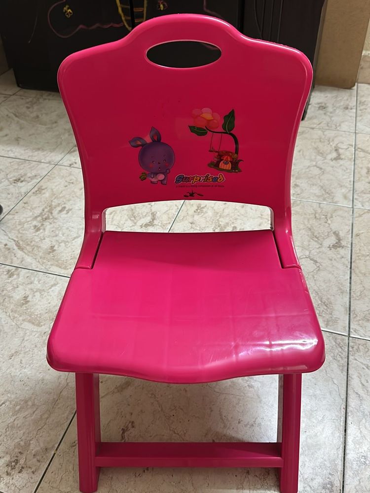 Kids Pink Foldable Chair