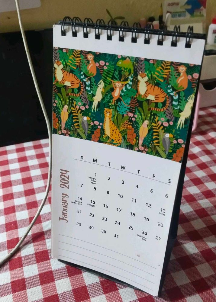 Cute Animal Desk Calendar 2024 🐾✨