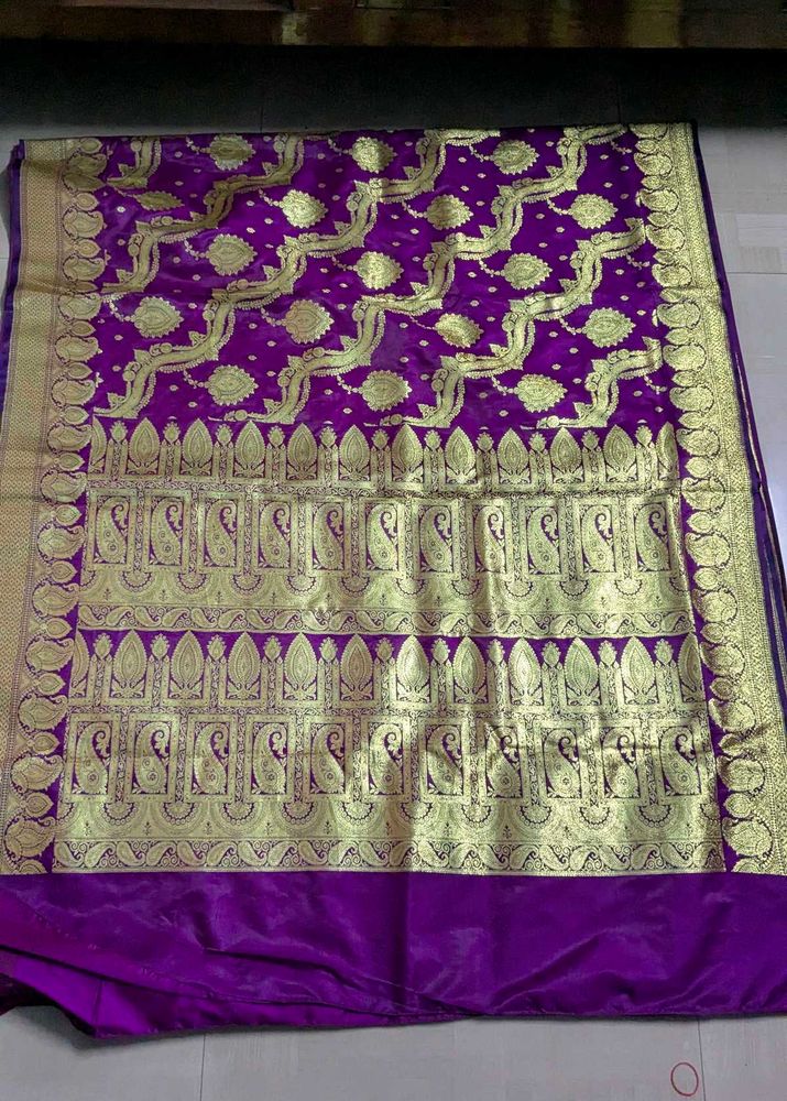 Elegant Purple Benarasi Saree