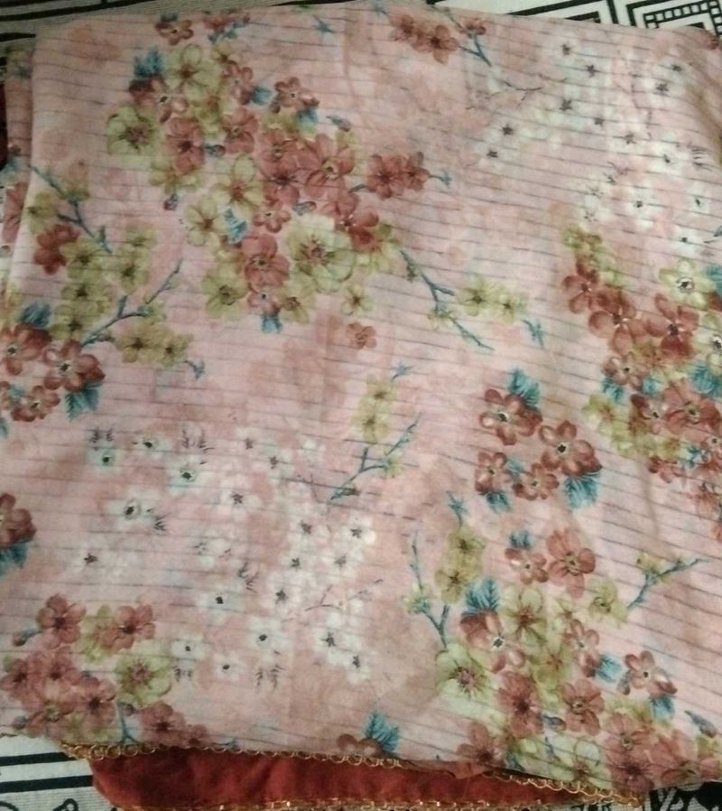 Brown Saree