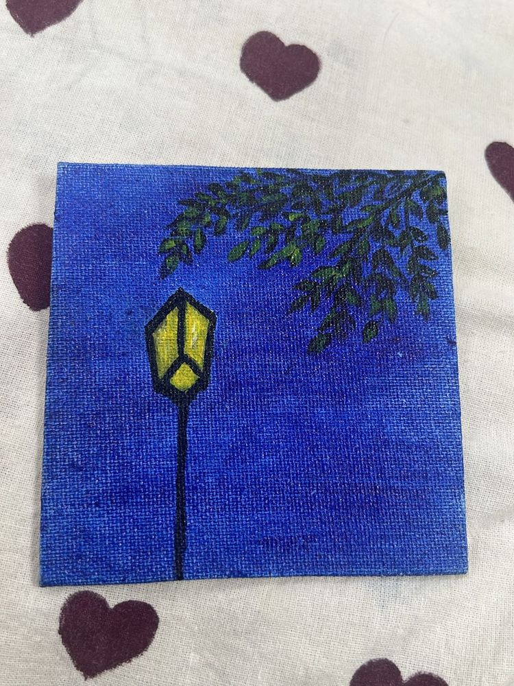 Original Street Lamp Painting