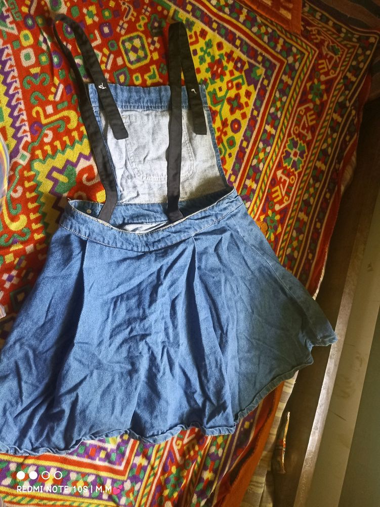 Deniem  Short Dress Combo With Tops