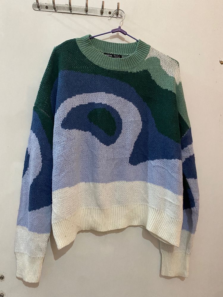 Abstract Knit Sweater