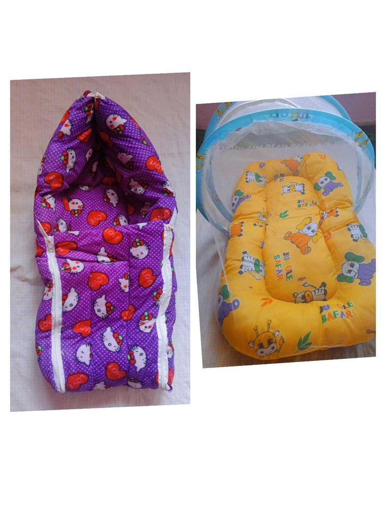 Baby Bed with net and carrying cum sleeping Bag Se