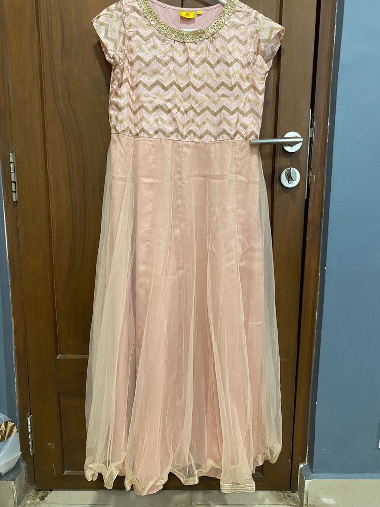 Light Pink Net Dress