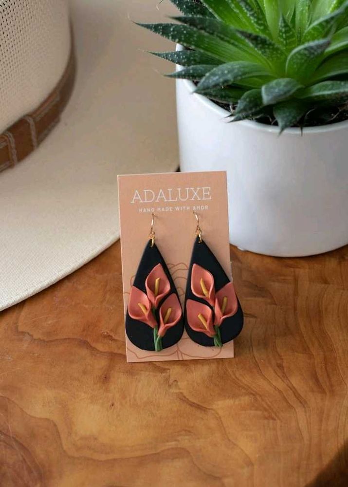 Adaluxe Floral Drop Earrings