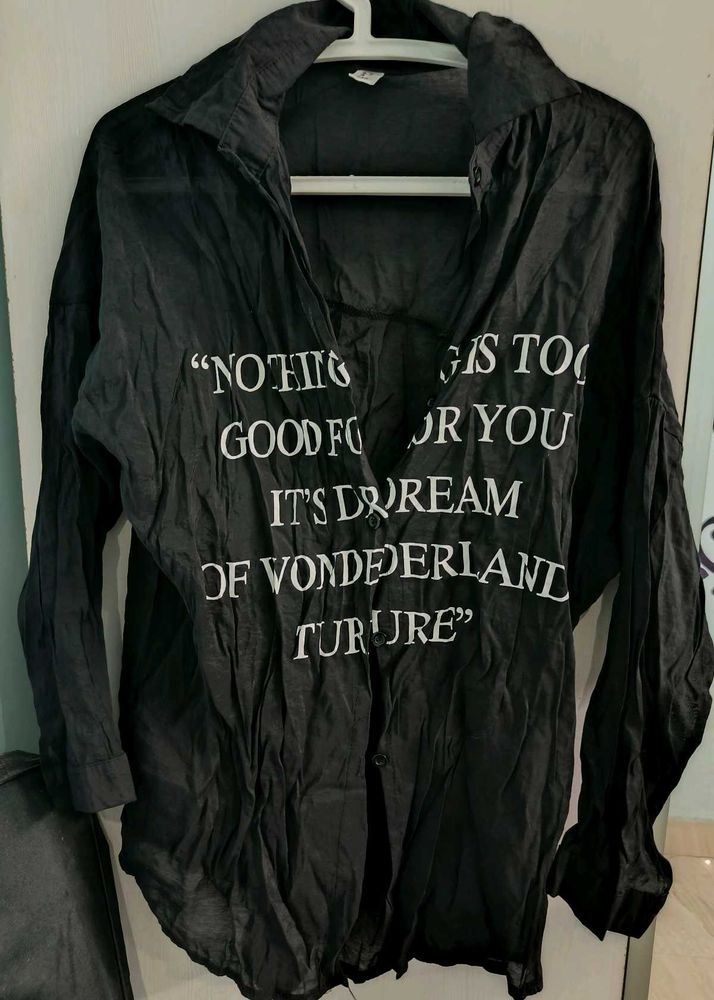 Emo Oversized Translucent Shirt