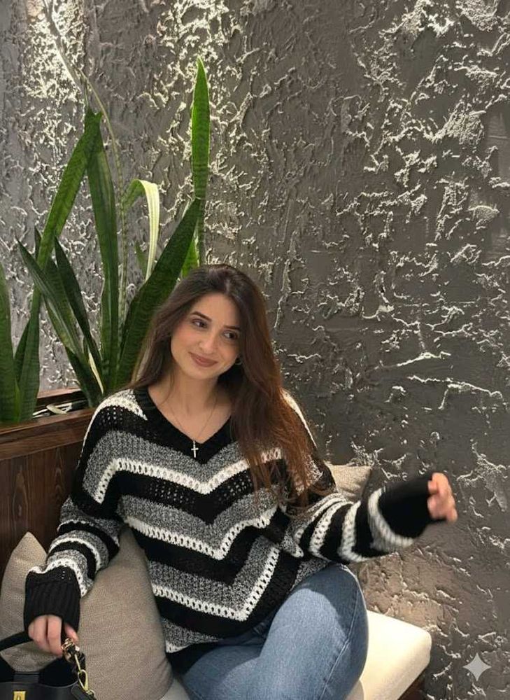 Striped Knit Sweater