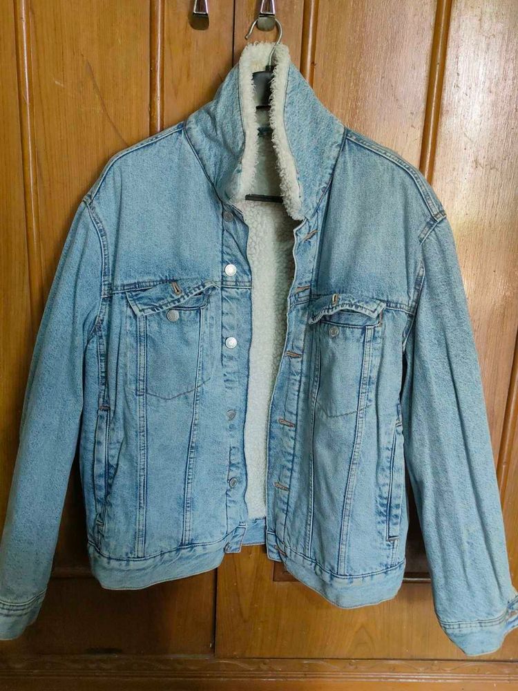 H&amp;M Co &amp; Denim Jeans Jacket Woolen XL 42