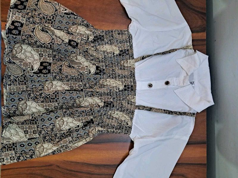 Zara Paisley Print Top