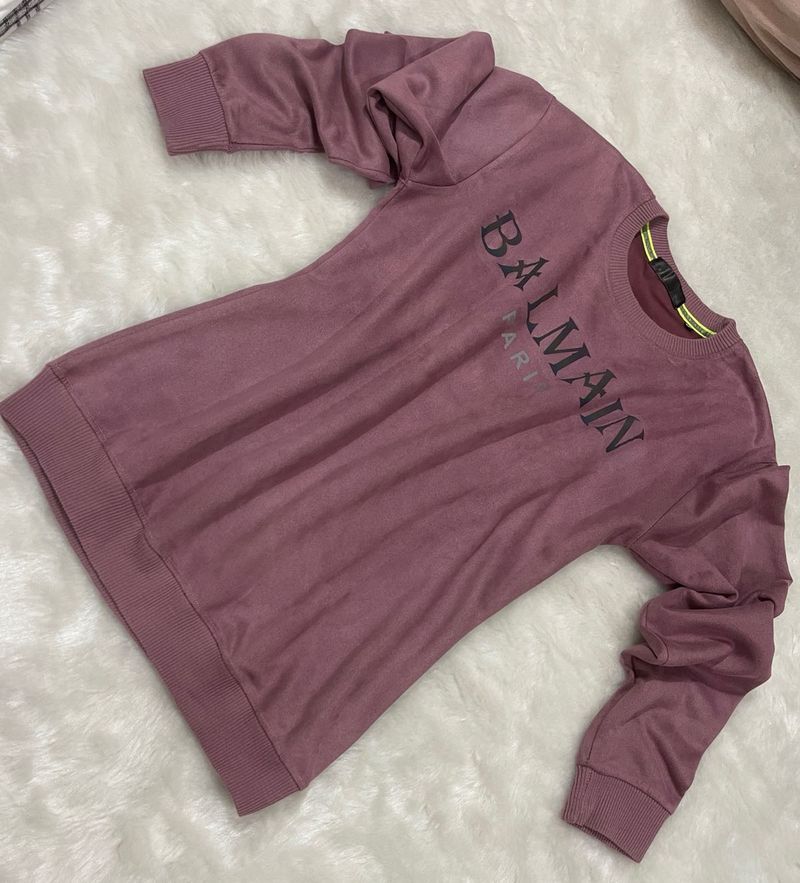 Balmain Paris Sweatshirt Dress