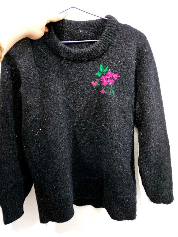 Black Knitted Sweater