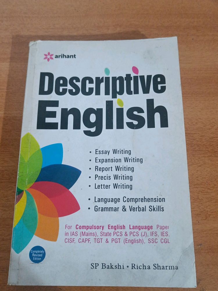 Descriptive English Sp Bakshi,ARIHANT Publications