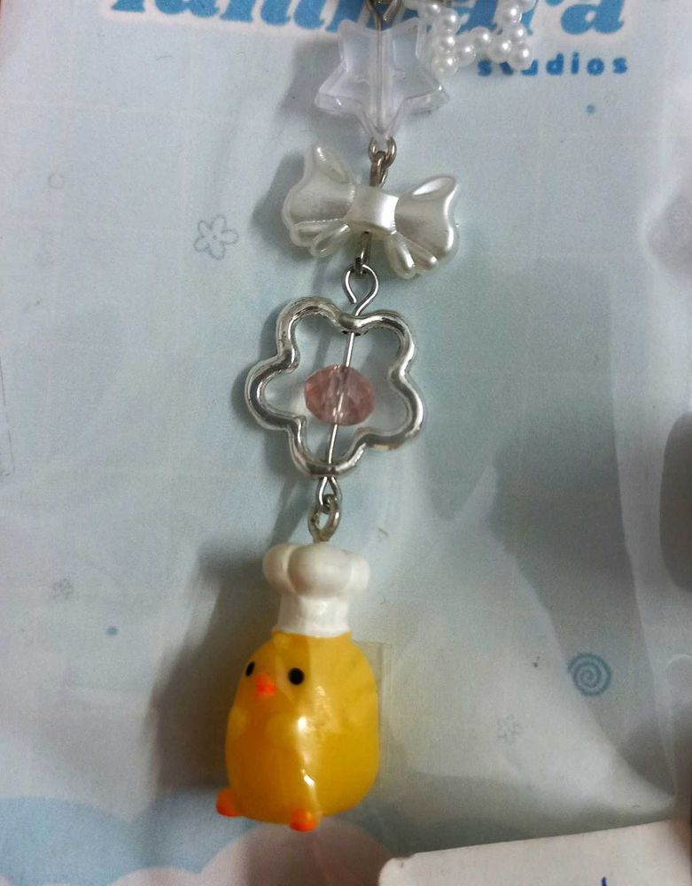 🎀🐤 Cute Handmade Kawaii Chef Chick Phone Charm✨