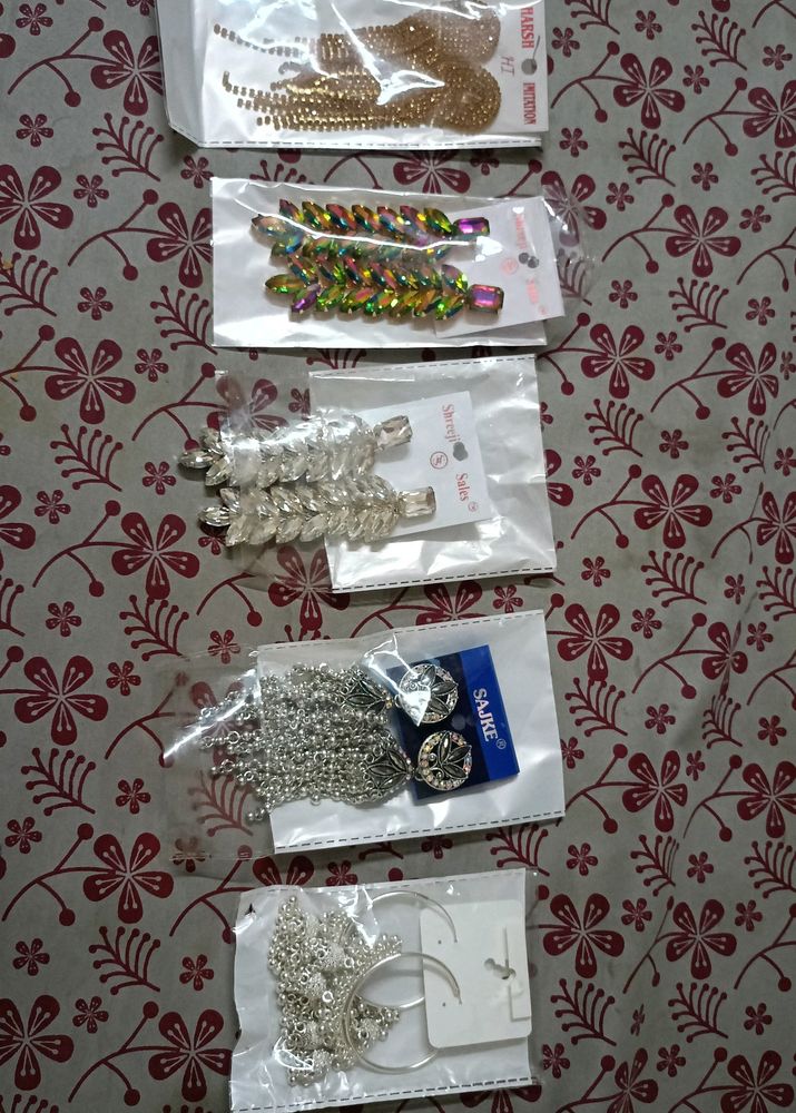 Long Earrings (Pack of 4 pairs)