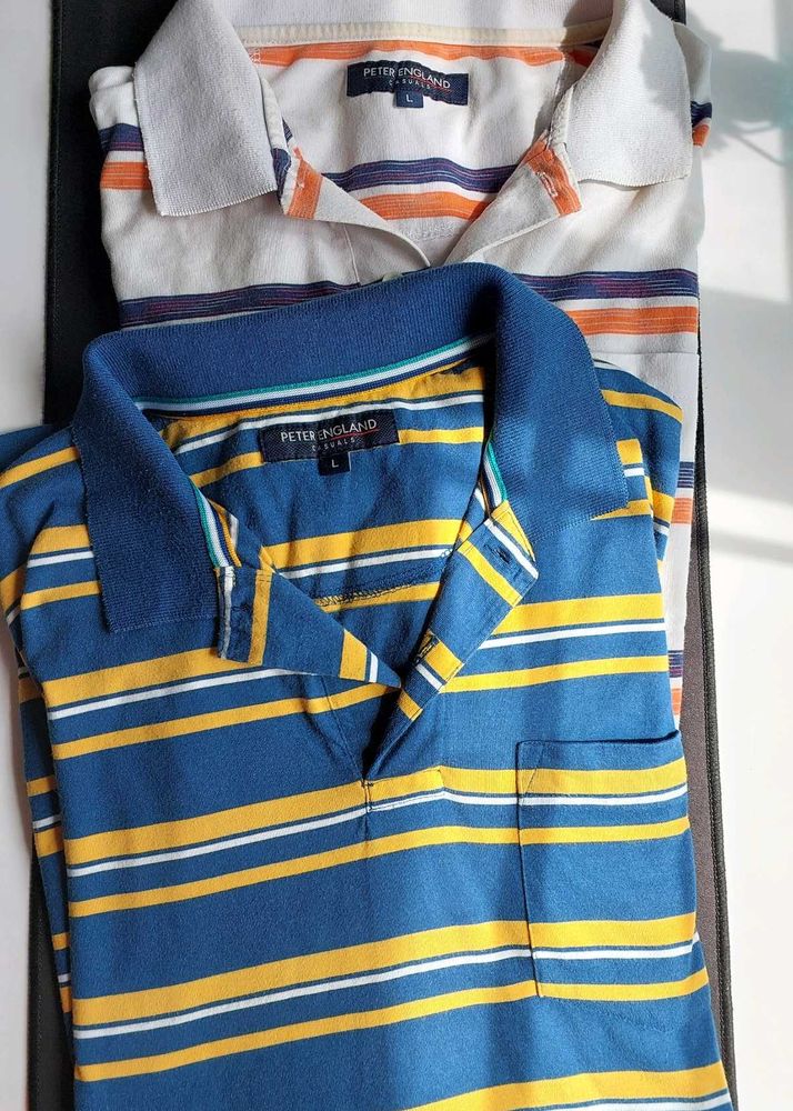 Striped Polo Shirts - Peter England