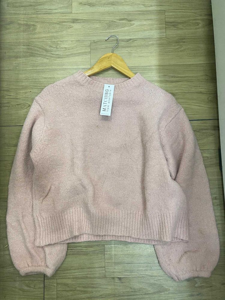 Cute Baby Pink Pullover Sweater
