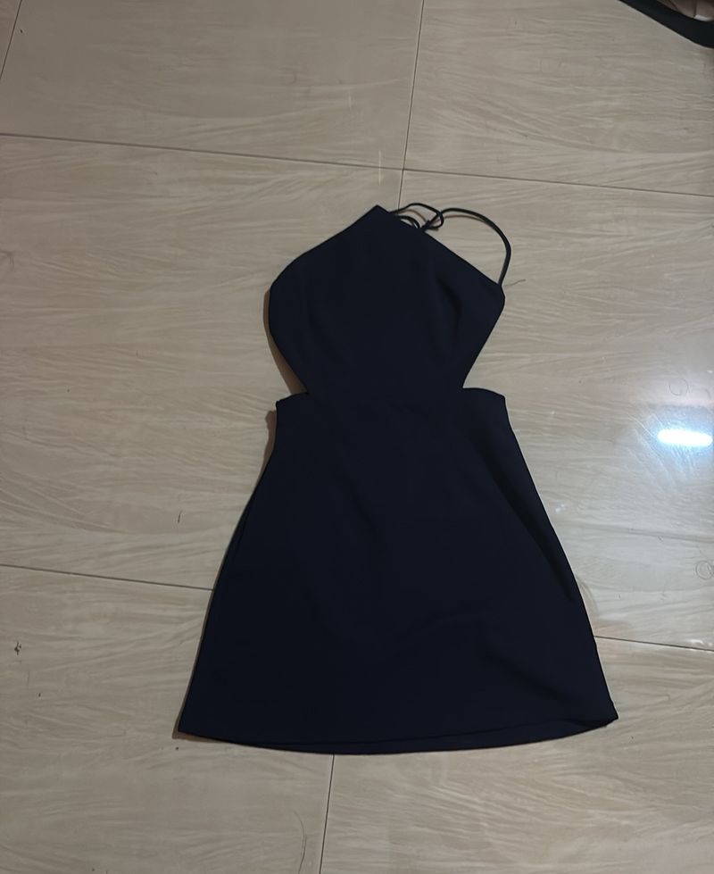 Blue Backless Dress