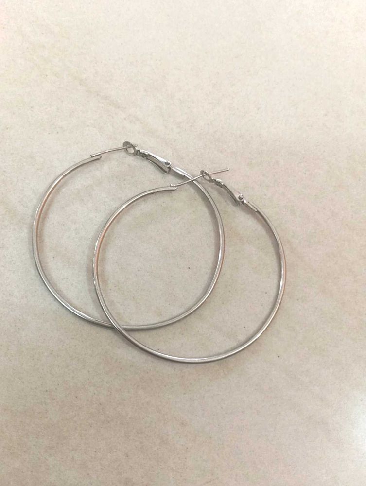 Silver Hoop Earrings