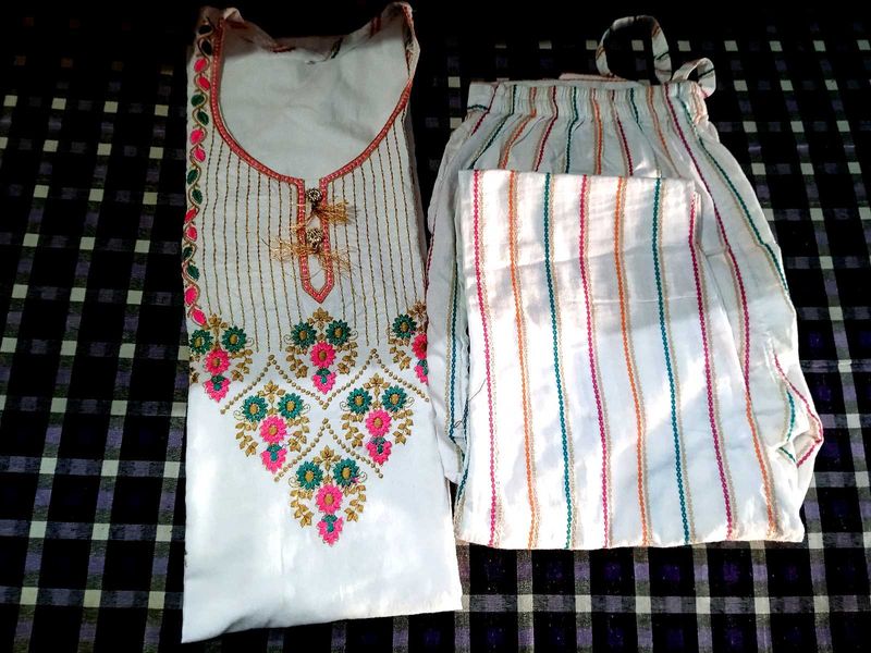 Elegant Embroidered Kurta Set