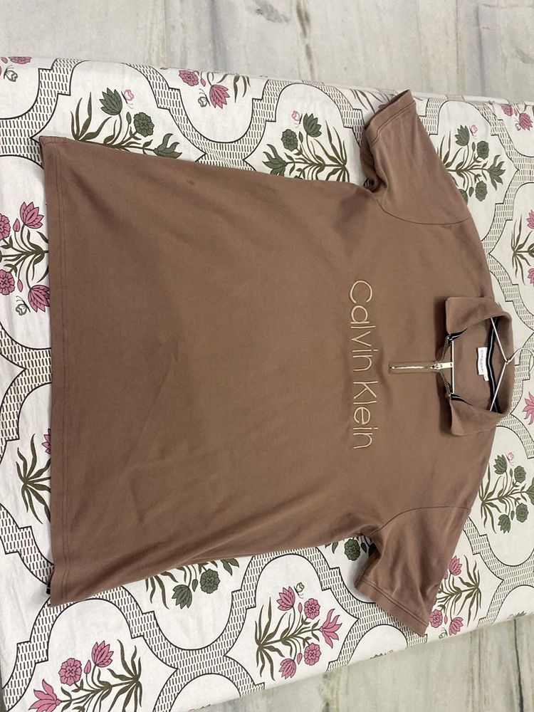 Calvin Klein Brown Polo T-Shirt Exclusive