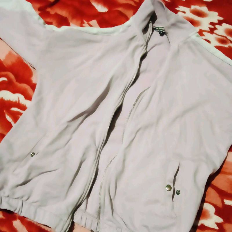 Light Purple Casual Jacket