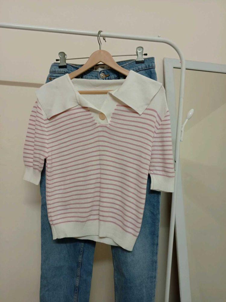 Knitted Striped Top
