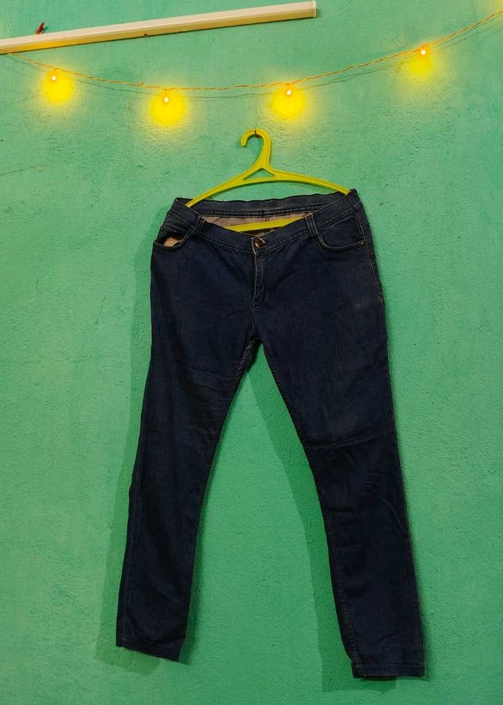 Dark Blue Denim Jeans