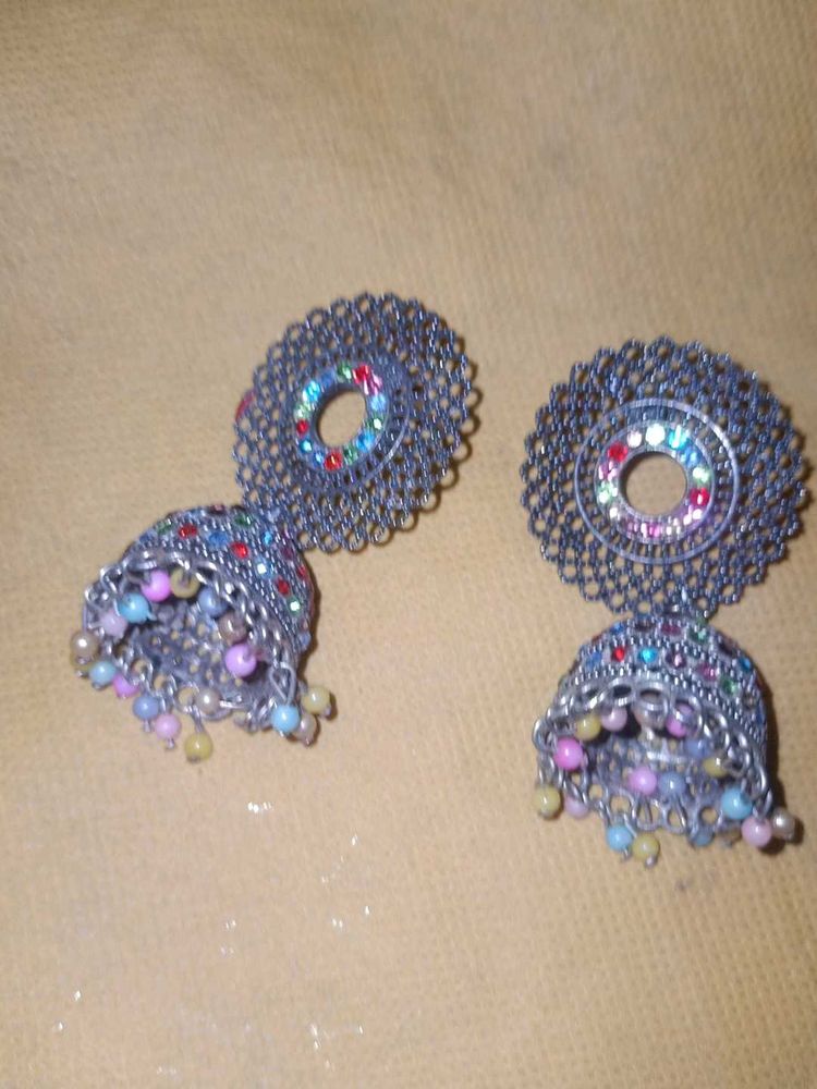 Colorful Jhumka Earrings